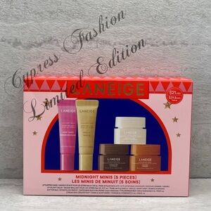 ⭐️ $30 LANEIGE Midnight Minis Lip Glowy Balm & Lip Sleeping Mask Set
